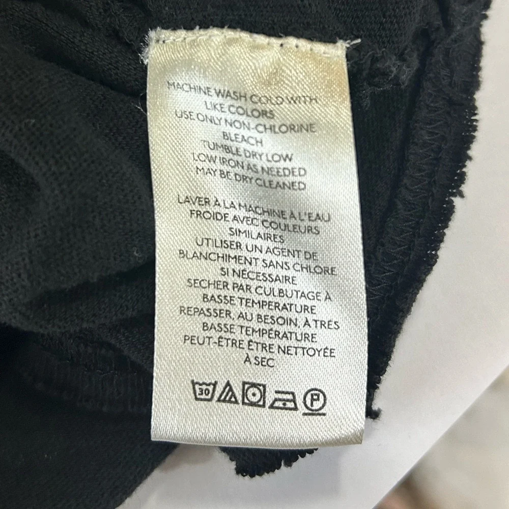 Free People We The Free Dorothy Tee in black cotton with lace trim - Picture 6 of 7